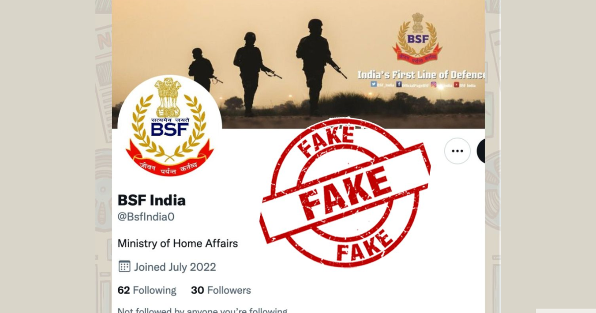 Fake BSF Twitter account deleted as Centre activates its fact check unit, force writes to micro-blogging site